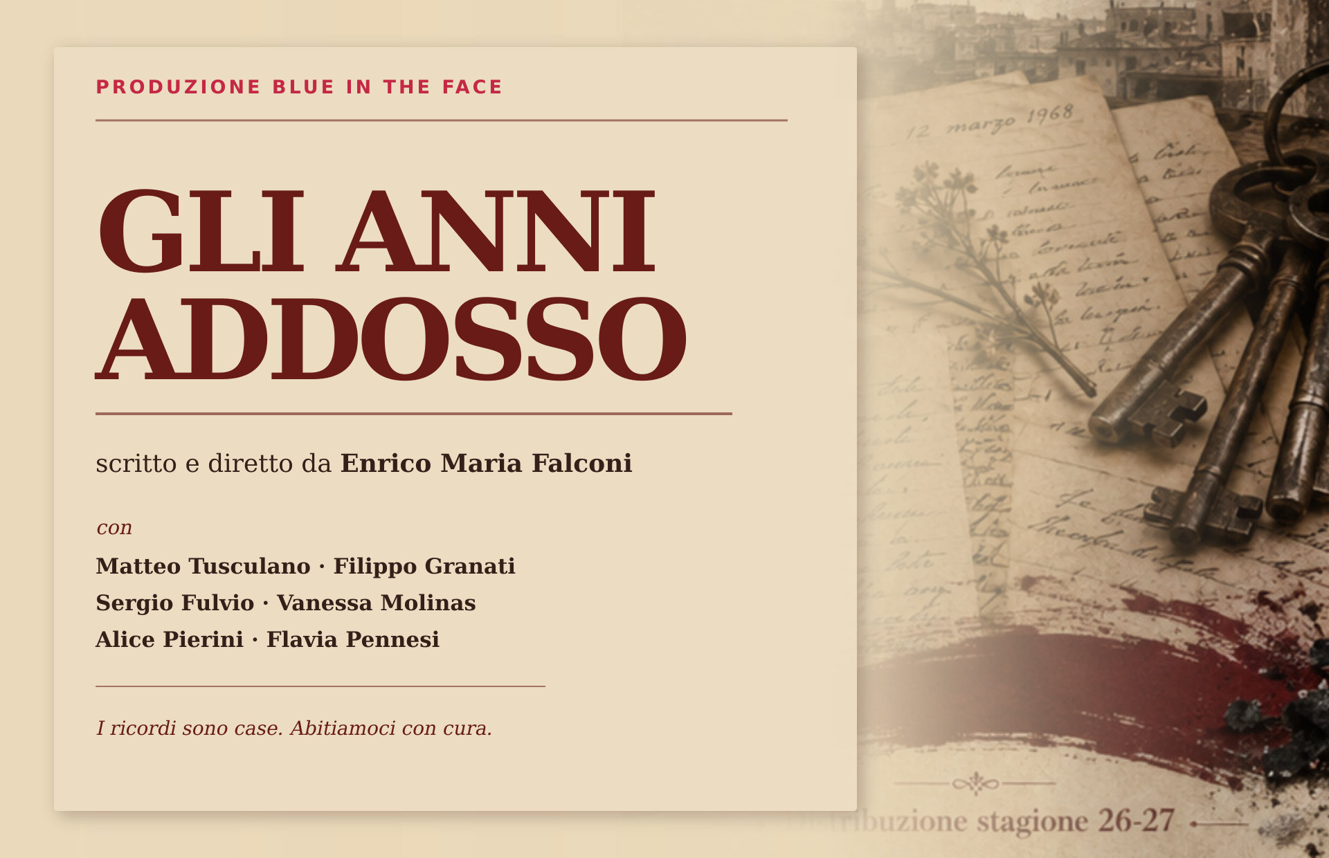 Locandina gli Anni Addosso