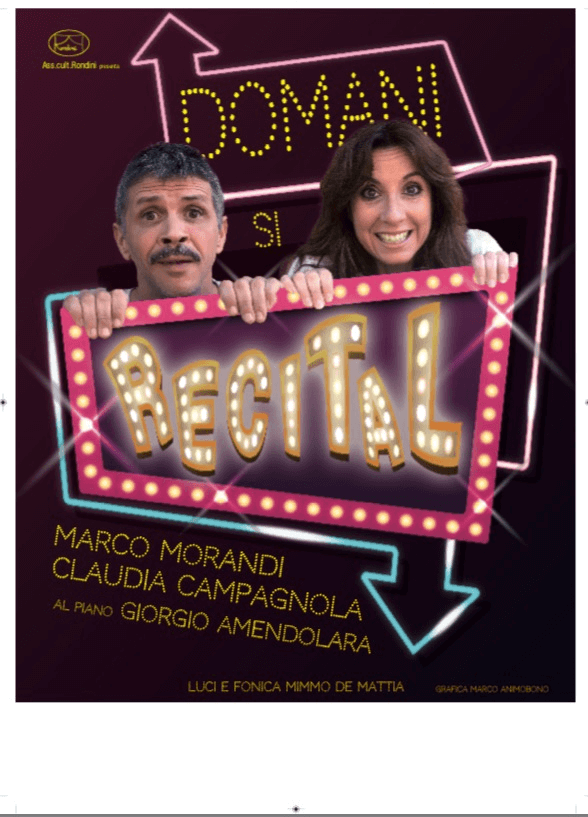 Locandina Domani si Recital