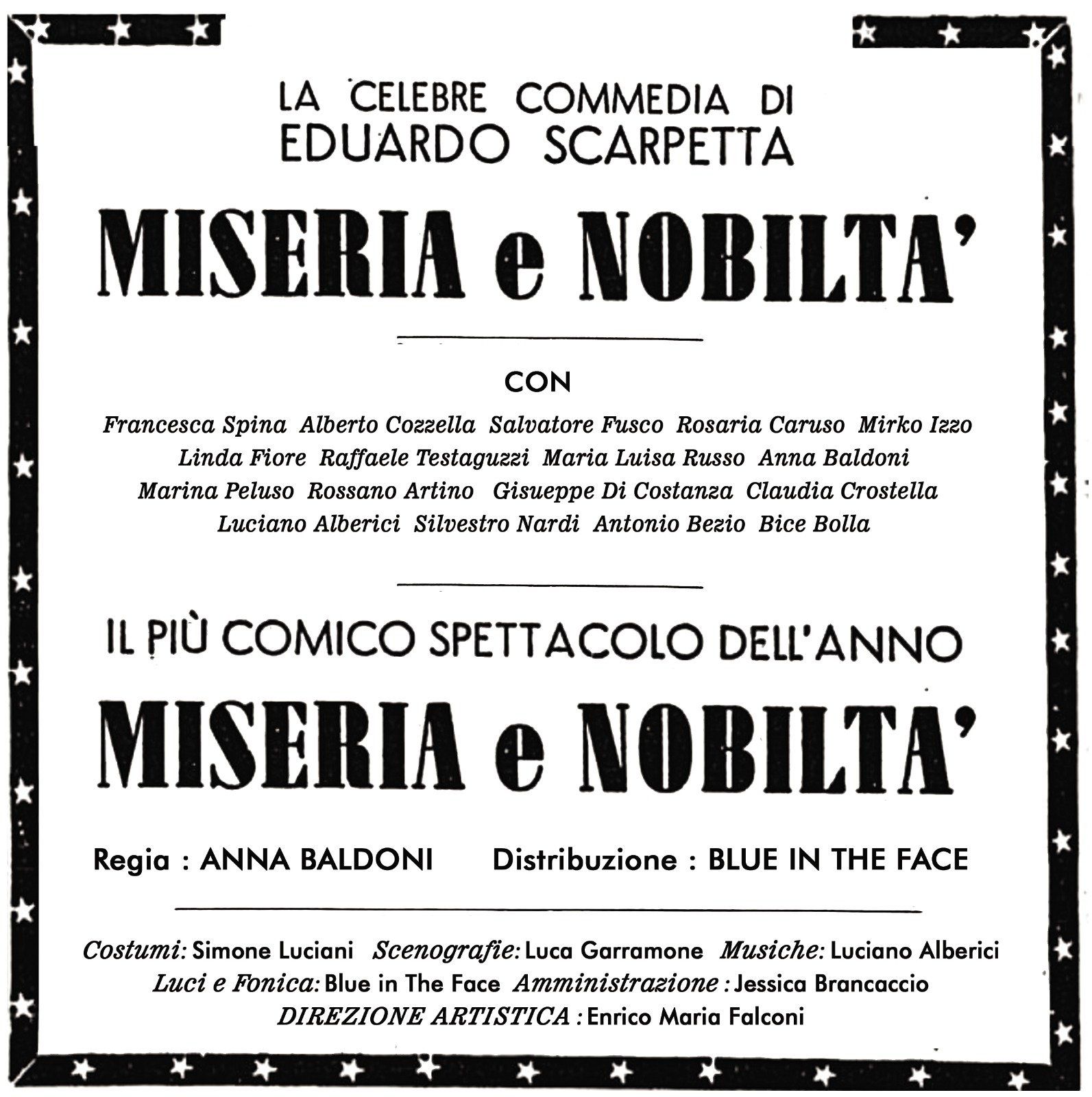 Locandina Miseria e Nobiltà