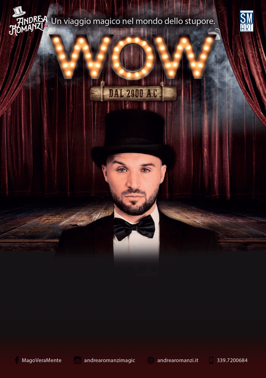 Locandina Wow-Varietà magico con corpo di ballo